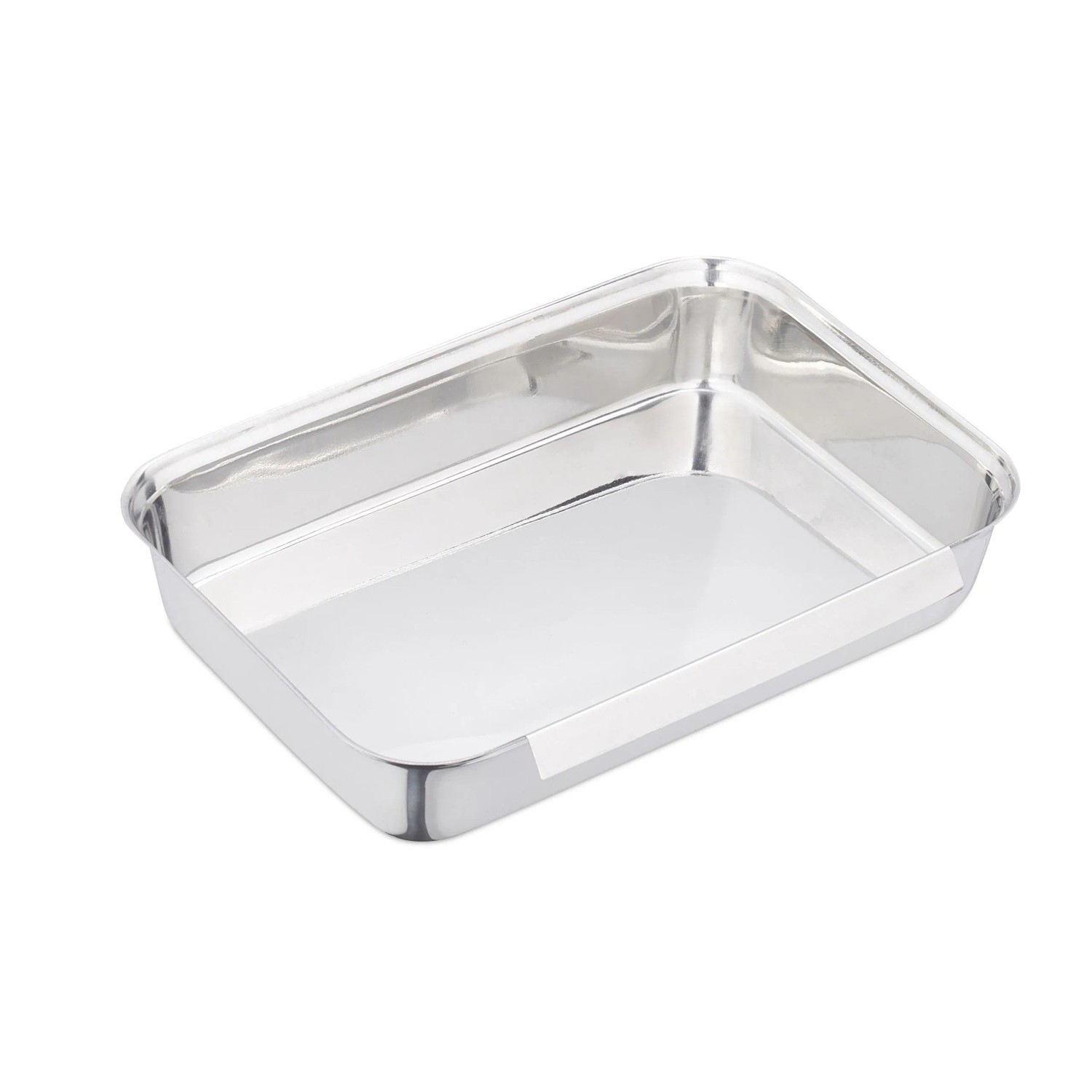 Relaxdays Panierstraße Edelstahl Silber 5er Pack 4 cm x 17 cm x 23 cm