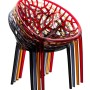 DELUKE 2er Set Stapelstuhl DENVER Kunststoff Bernstein 59x60x80cm Esszimmerstühle Gartenstuhl Stapelbar Stühle Garten_8