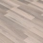 Heller Laminatboden Comfort Eiche Silver 7 mm mit Holzstruktur und Klick-System.