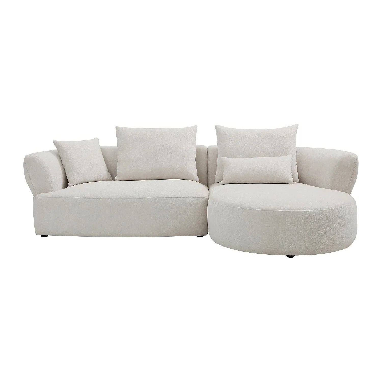 Vente-unique Sofa Ohne Schlafmöglichkeit Cusava Beige 280 cm