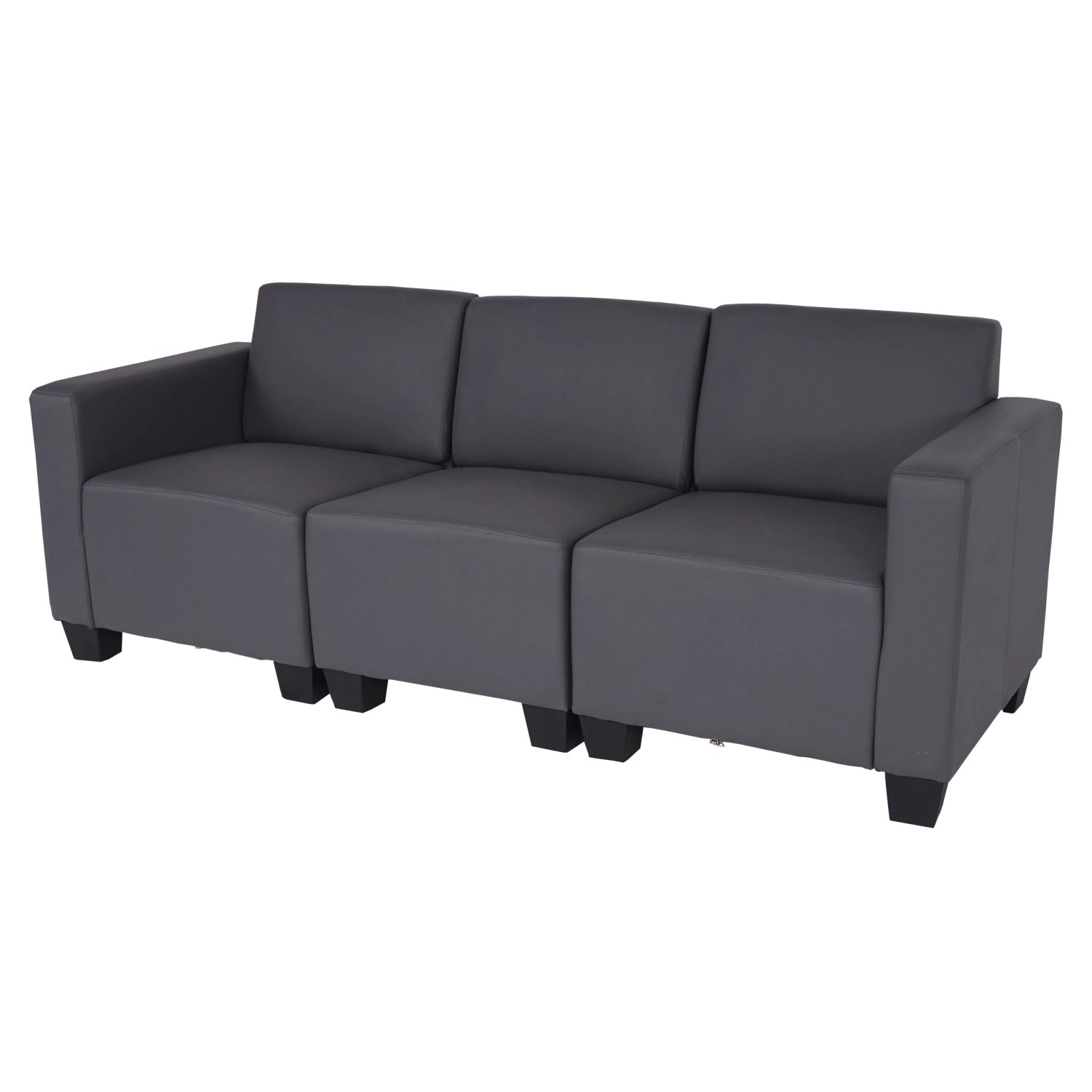 MCW 3-Sitzer Sofa Moncalieri Dunkelgrau günstig online kaufen