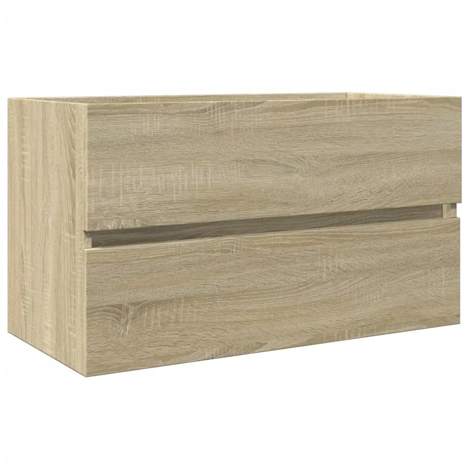 vidaXL Badmöbel-Set, Unterschrank in Sonoma Eiche, Holzwerkstoff, Teil des 2-tlg Sets