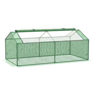 Grünes Furnicato Foliegewächshaus/Treibhaus, 180x90x70 cm, ideal für Tomaten und andere Pflanzen.