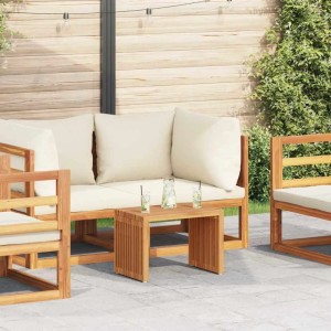 vidaXL Garten Beistelltisch Braun 50 x 32,5 x 35 cm Teak-Massivholz 42006353