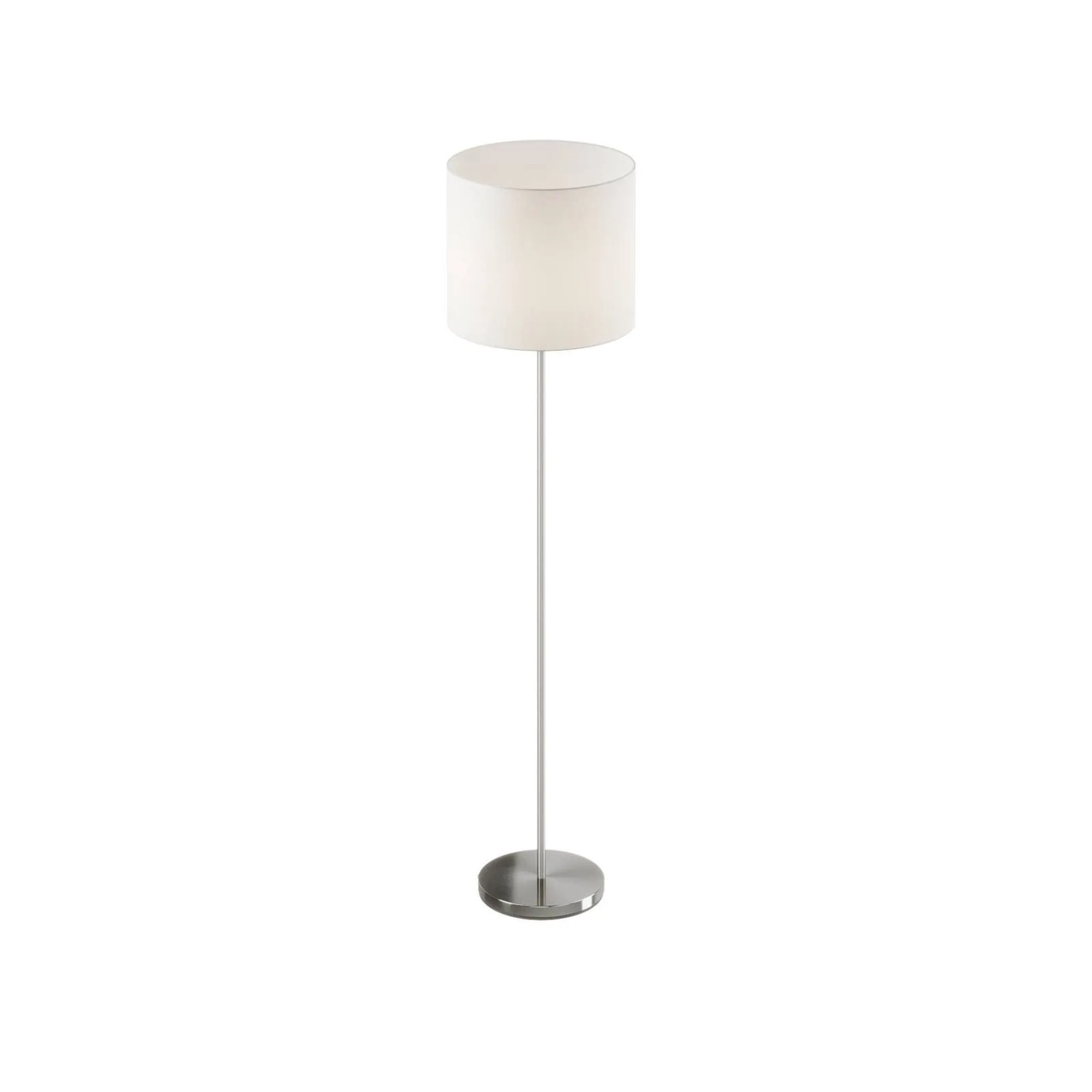 Lindby Stehlampe Everly 9624101 Modern in Weiß aus Textil 1-flammig E27 Wohnzimmerleuchte
