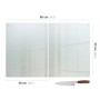 Tulup Schneidebrett Schneidebrett Mattoptik 2 Stück 40x52 Rechteckige Schneidebretter Rutschfestes Glasschneidebrett Matt_2