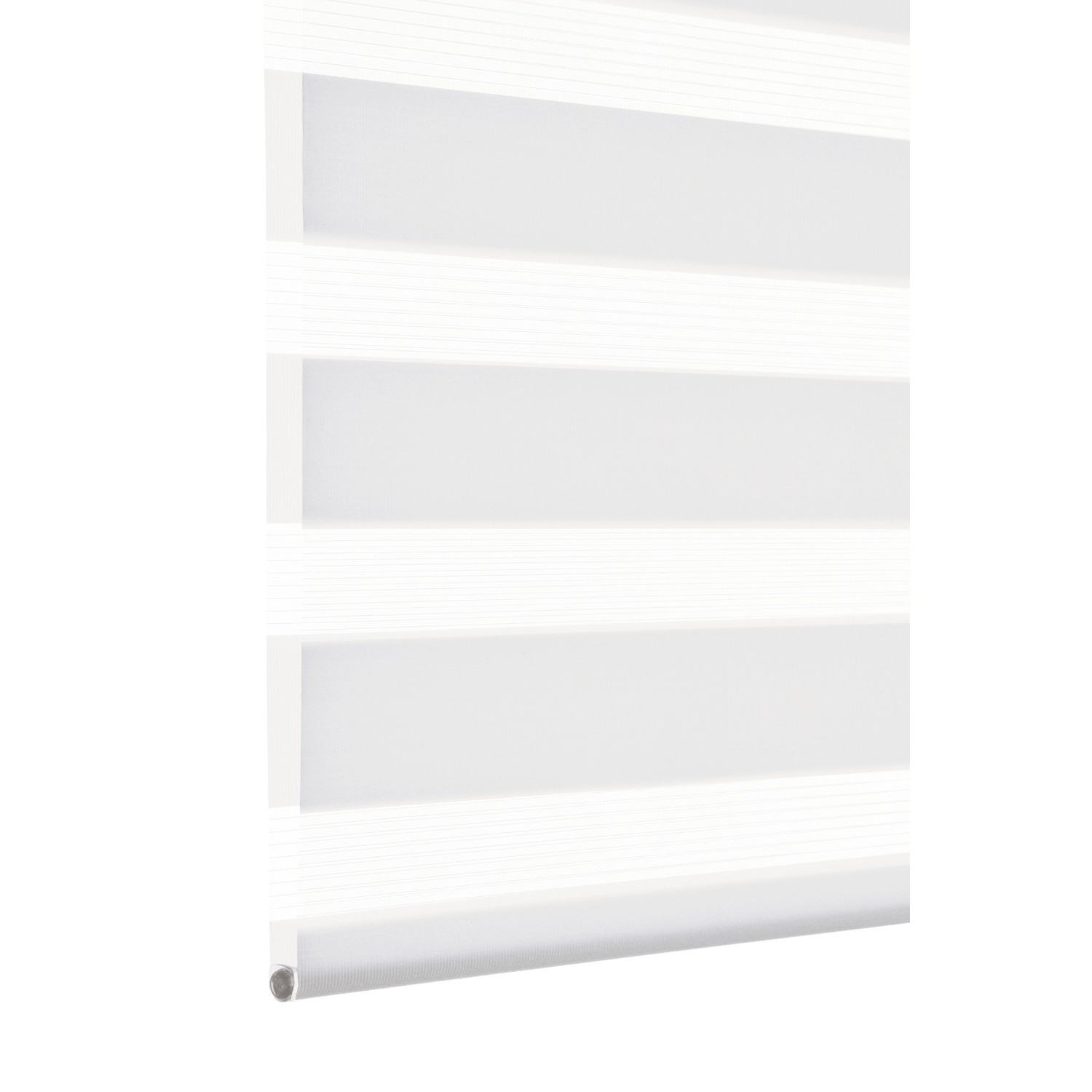 Gardinia Easyfix Doppelrollo, 90x220 cm, weiß. Rollo mit abwechselnd transparenten und blickdichten Streifen.