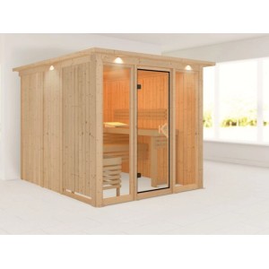 Karibu Dachkranz für Sauna Sari