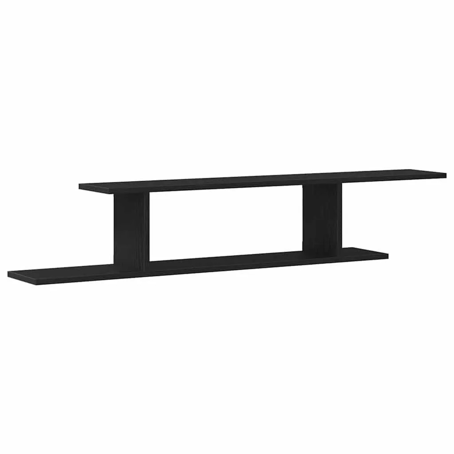 vidaXL Wandmontiertes TV Regal Schwarz Eichen-Optik 125 x 18 x 23 cm 862638