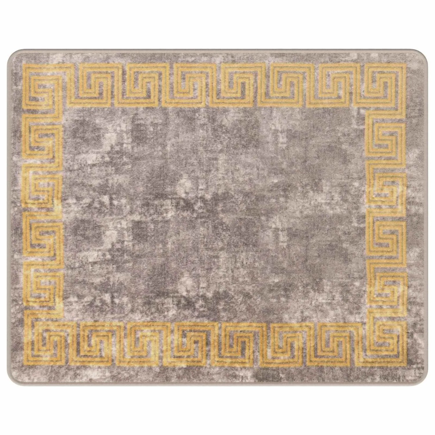 vidaXL Teppichläufer MARSA Grau 80 x 100 cm Polyester und PVC 42023352