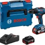 Bosch Professional Akku-Bohrschrauber GSR 18V-55 mit 2 Akkus, Ladegerät und L-Boxx.