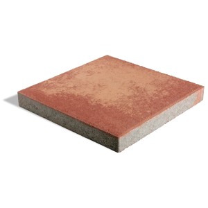Terrassenplatte Florenz, Terra-Nuanciert, 40x40 cm Betonplatte für Terrasse und Gartenwege.