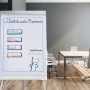 Relaxdays Flipchart Block Papier Weiß Kariert 50 Blatt 81 cm x 57,5 cm 1,4 kg_5