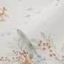 ESTAhome Vliestapete Hirsche Crème-Beige. Rolle mit Muster aus Rehen, Vögeln und Blumen.
