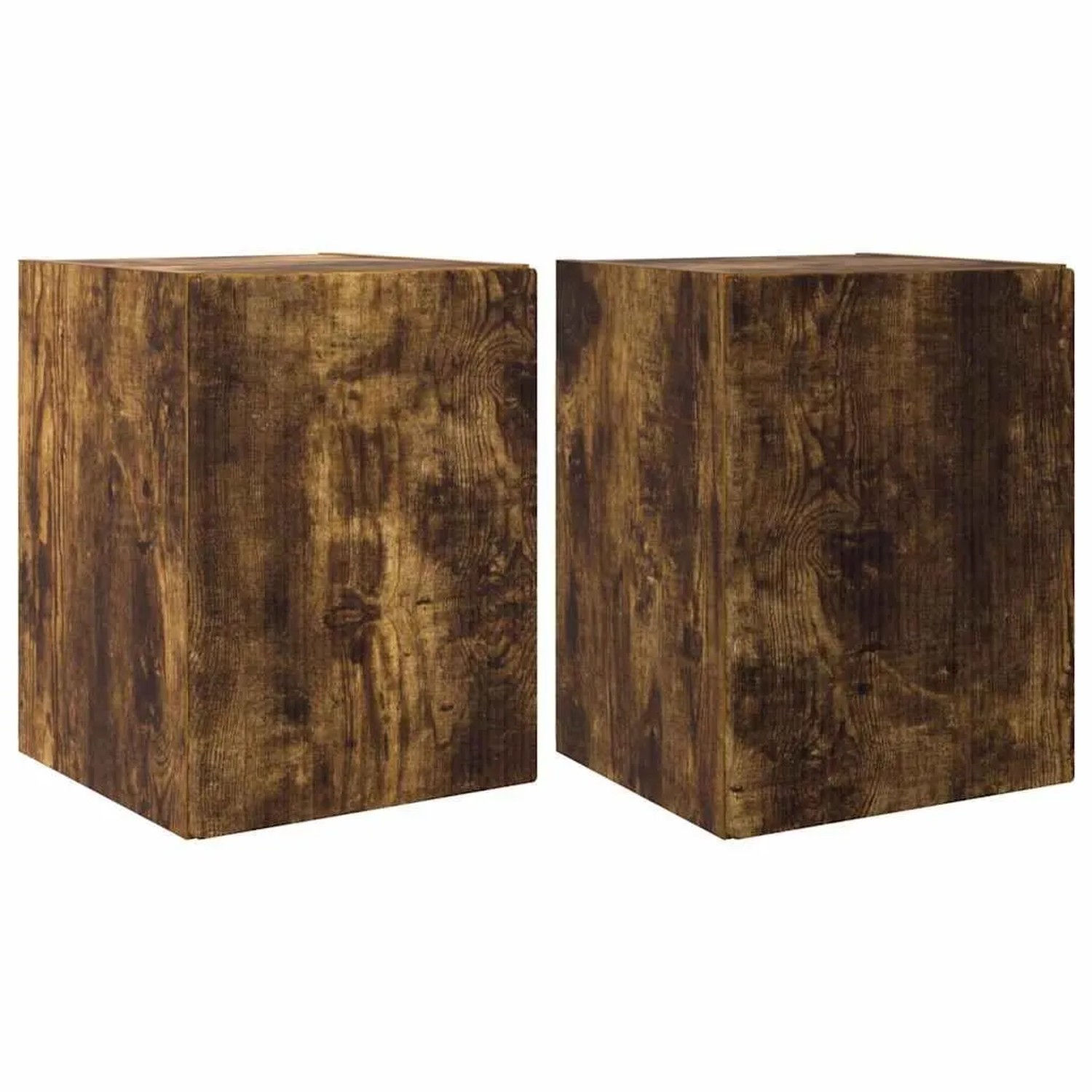 vidaXL TV-Wandschrank 2 Stk Geräucherte Eiche 30 x 31 x 40 cm 892260