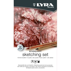 LYRA Rembrandt Skizzenstift Set mit Stiften und Zubehör zum Zeichnen.