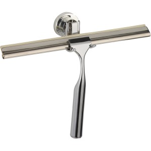 Wenko Duschabzieher Bovino mit Power-Loc Wandhalterung, glänzend