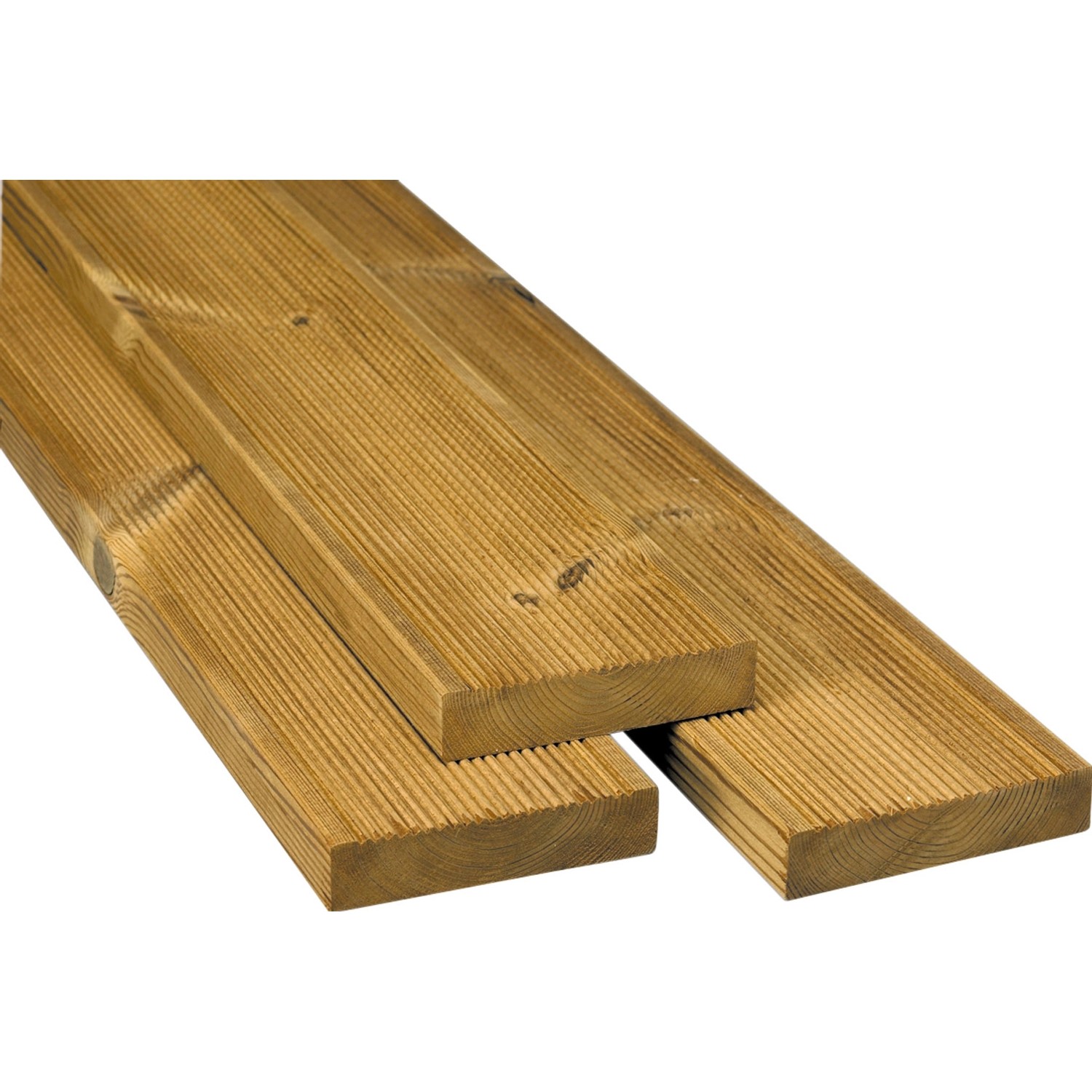 Terrassendiele Thermoholz Kiefer 210 cm x 11,7 cm x 2,6 cm