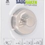 Siro Saughaken 2355, metallfarbig glänzend, für Bad und Küche, max. 1 kg Belastung.