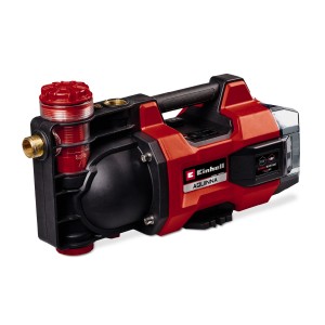 Einhell Aquinna 18/30 F LED Akku-Wasserpumpe für Garten, rot und schwarz.