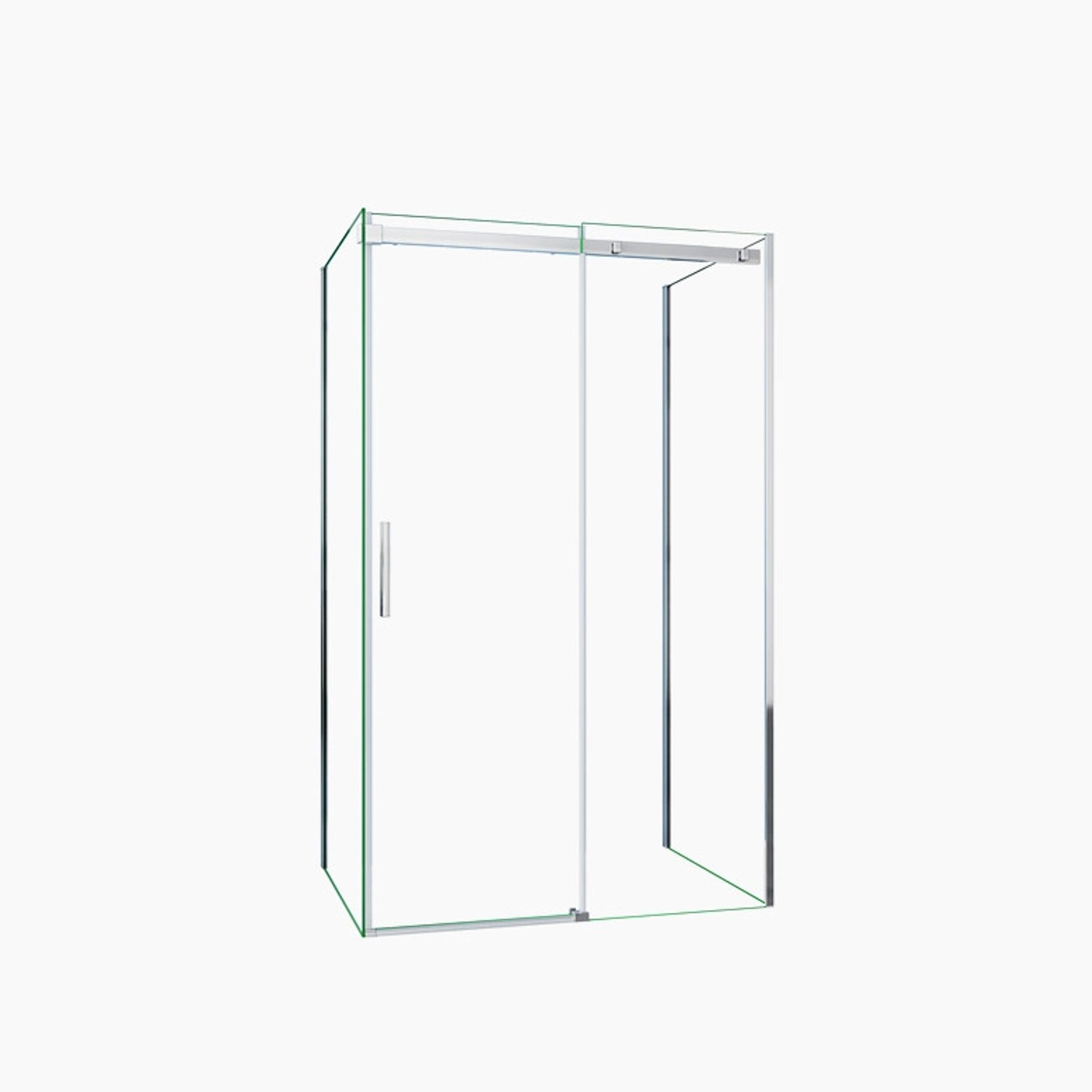 Duschparadies U-FORM Duschkabine 120 x 80 x 80 cm U-Duschkabine Höhe 195cm günstig online kaufen