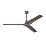 Westinghouse Deckenventilator Industrial 142 cm in Espresso-Braun mit drei Flügeln und Wandschalter.
