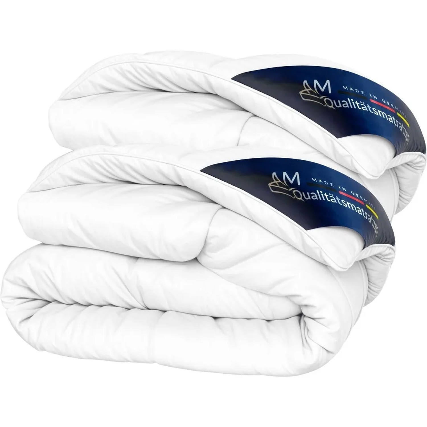 AM Qualitätsmatratzen Premium Ganzjahres Daunen Bettdecke 2er Set Made in Germany aus 100 % Daunen 135x200cm