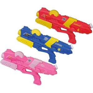 Happy People Wasserpistole Paw Patrol, 42 cm, in Rot, Blau und Pink.