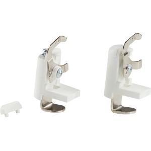 Klemmträger für Jalousie Burgos, weiße Halterung zur einfachen Montage ohne Bohren.