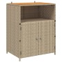 vidaXL Schrank mit Tür Beige 70 x 50 x 87 cm Polyester und Roly Ratten 42026914