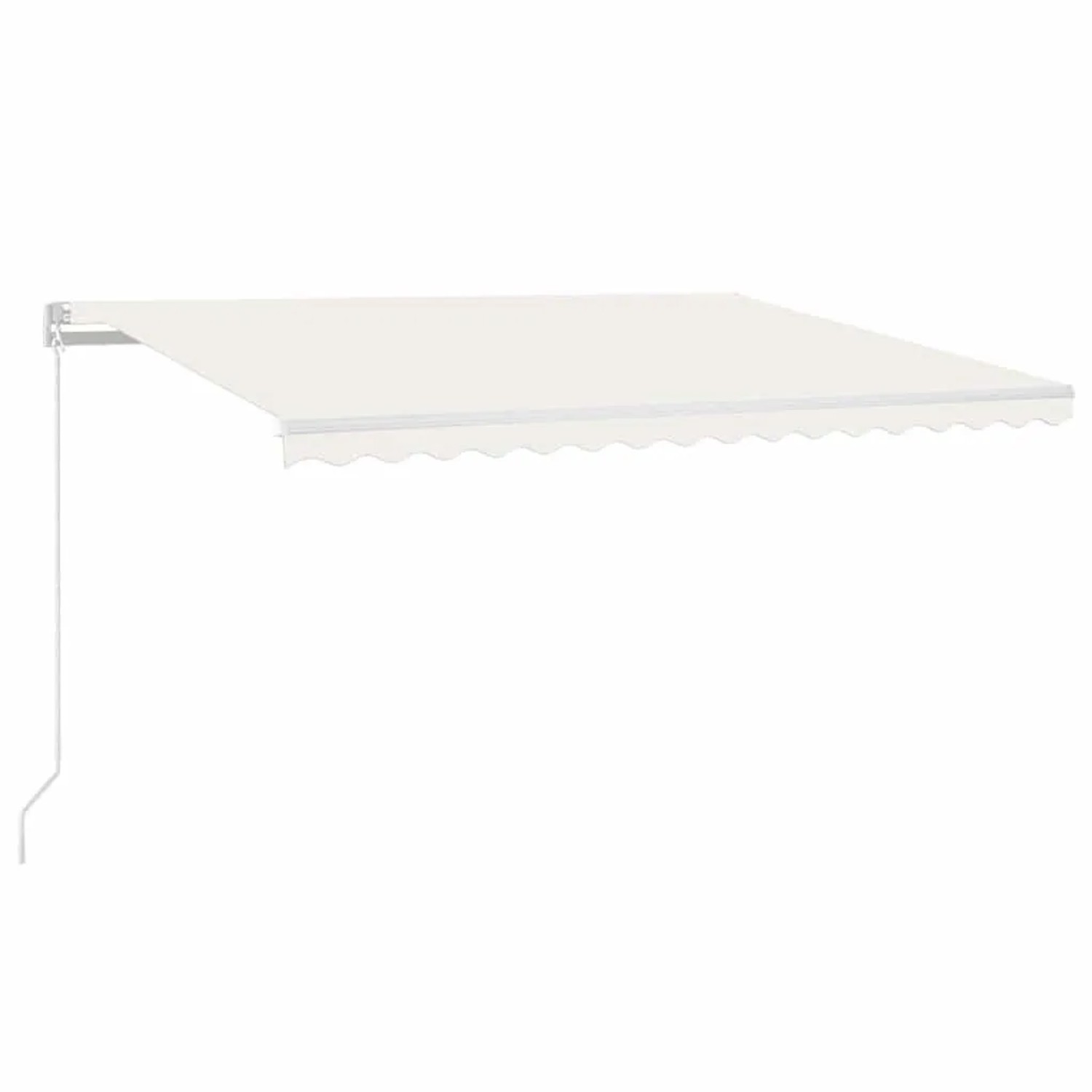 vidaXL Markise Manuell Einziehbar mit LED 400x300 cm Creme 3068902 günstig online kaufen