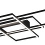 Moderne, anthrazitfarbene LED-Deckenleuchte Irvine, 105x42 cm, mit rechteckigem Design.