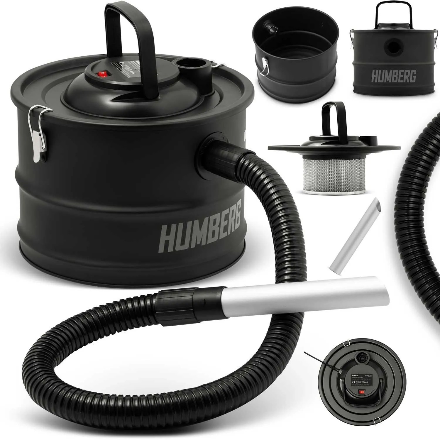Humberg Kamin Asche Staubsauger 15L 1200W Hm 404