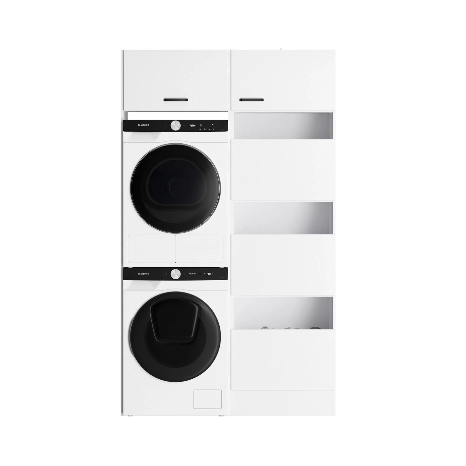 OPTIFIT Waschsäulen-Set Bonn214 123,2 x 210 x 57,1 cm Weiß