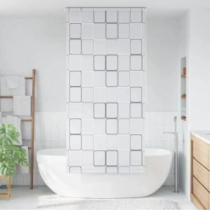 vidaXL Duschrollo 100x240 cm Quadratmuster 142848