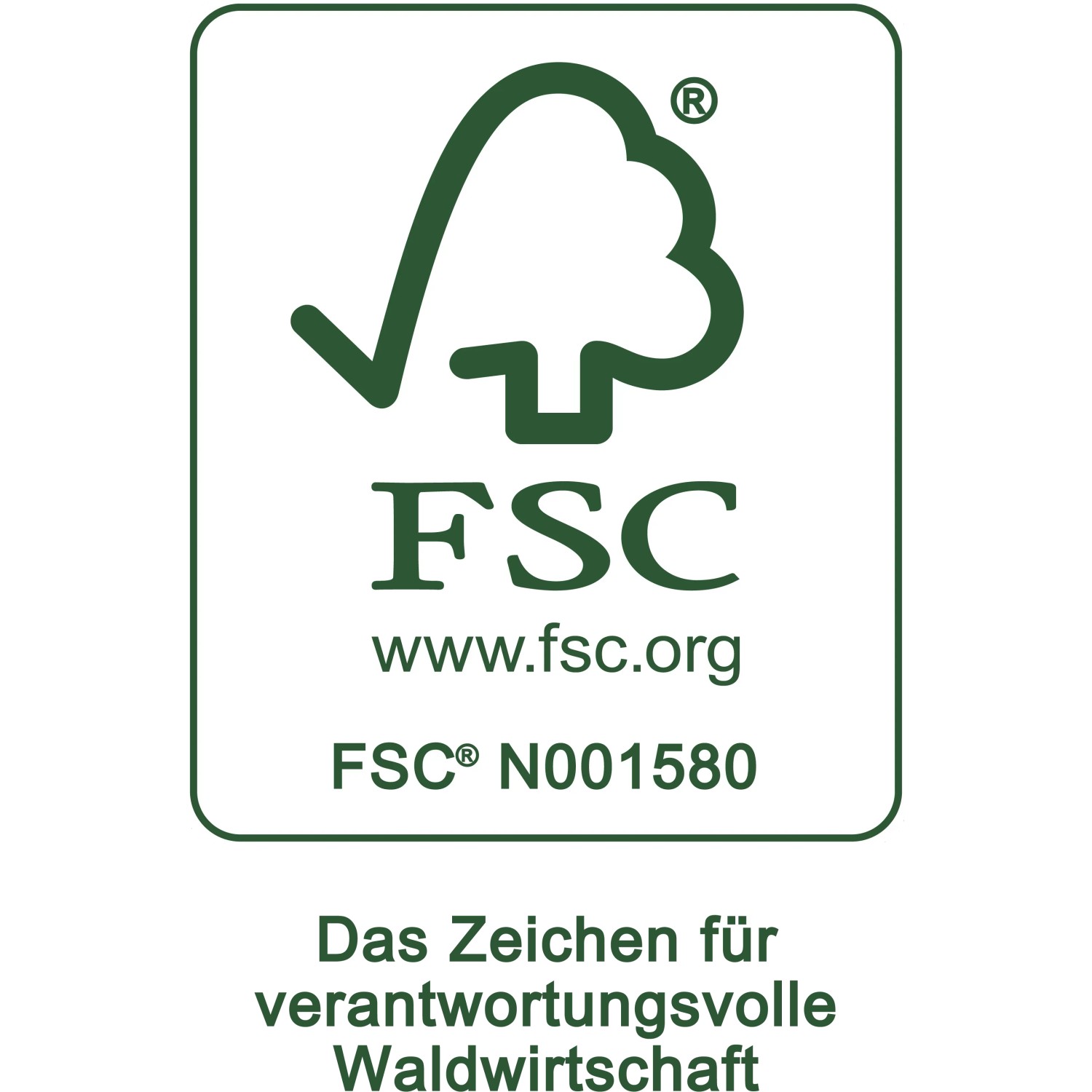 FSC-Siegel: Zeichen für verantwortungsvolle Waldwirtschaft.