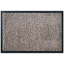 Beige melierte Floordirekt Schmutzfangmatte KARAT, 100x150 cm, waschbar & rutschfest. Ideal für Eingangsbereich & Flur.