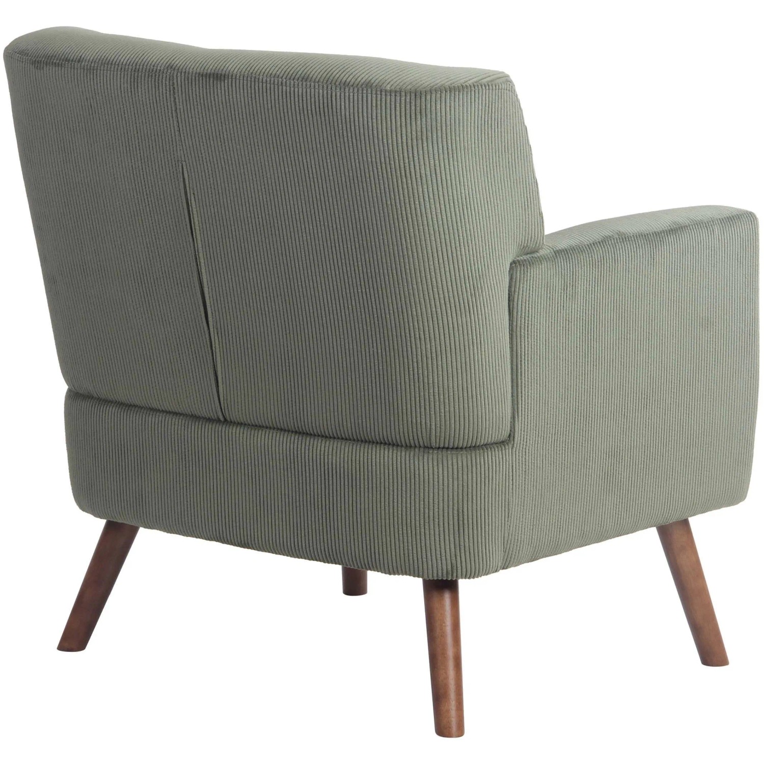 DELUKE Lounger Sessel MUSCAT Cord Grünfarbig 72x74x80cm Loungesessel Wohnzimmer Bequem Lounger Clubsessel Sofa Hotelsessel