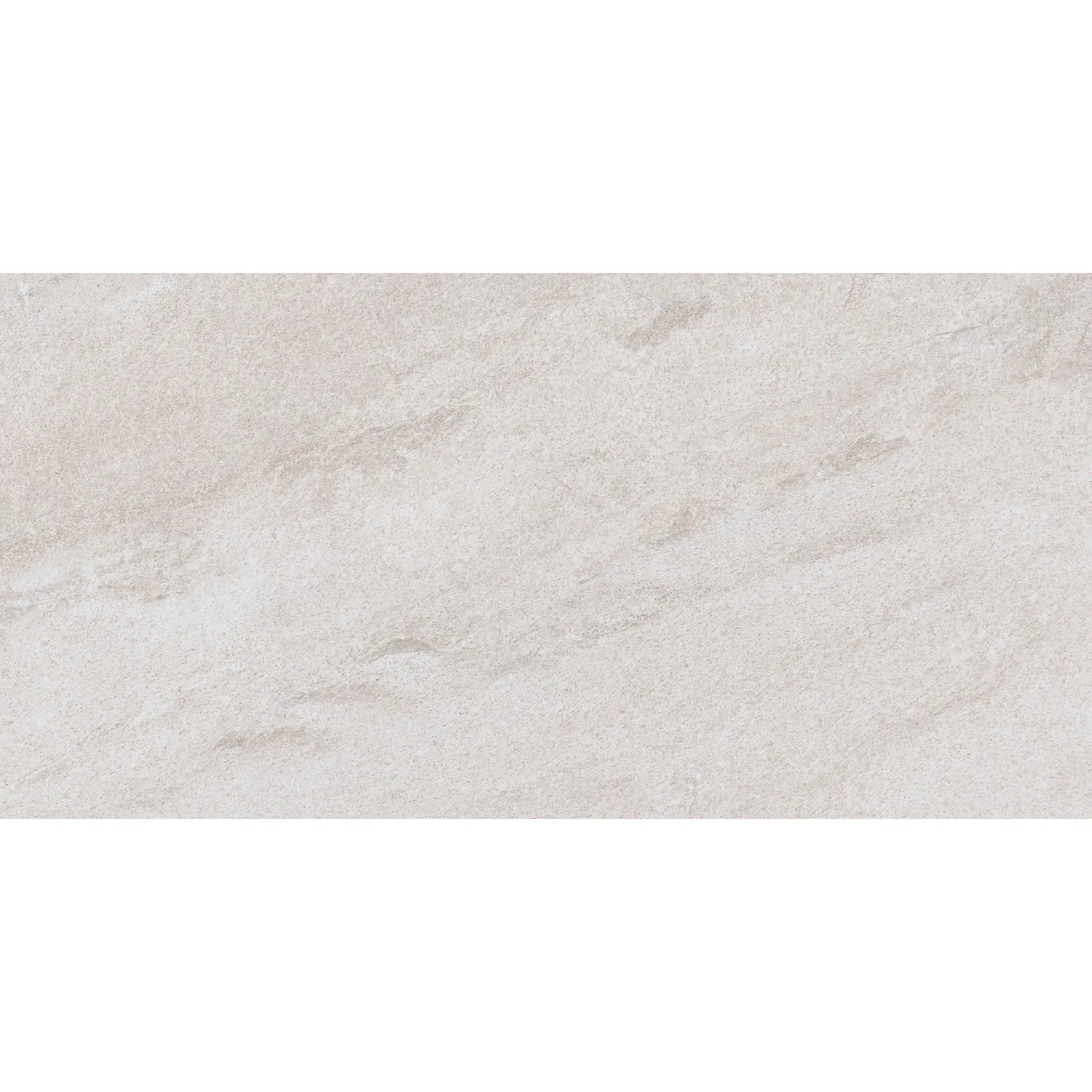 Feinsteinzeug Bodenfliese Olympus in Weiß-Matt, 59,7x29,7 cm, für Innen- und Außenbereiche.
