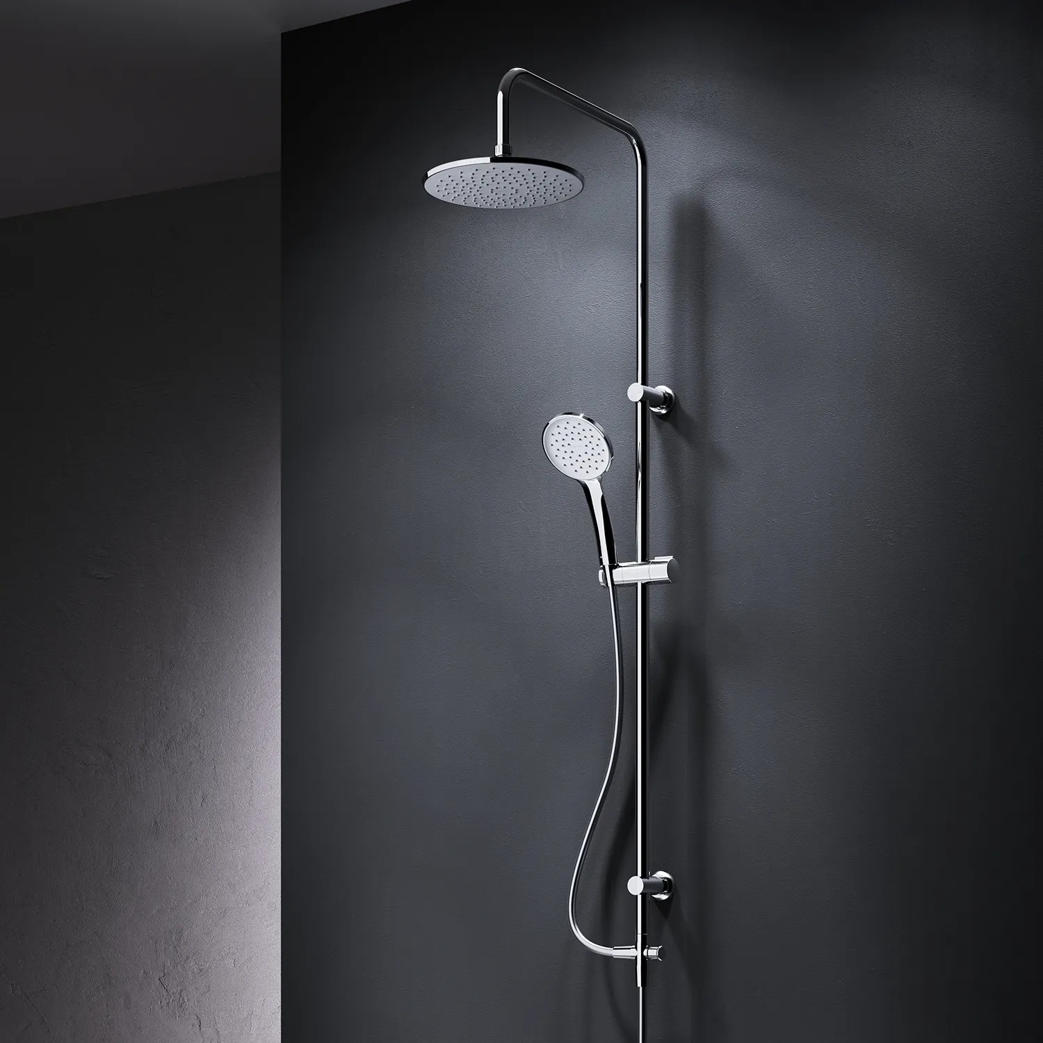 AM.PM Duschsystem Hit mit Regendusche, Duschsäule, Chrom