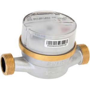 Gartenzähler Two in One für Kalt- und Warmwasser, 1/2 Zoll Anschluss.