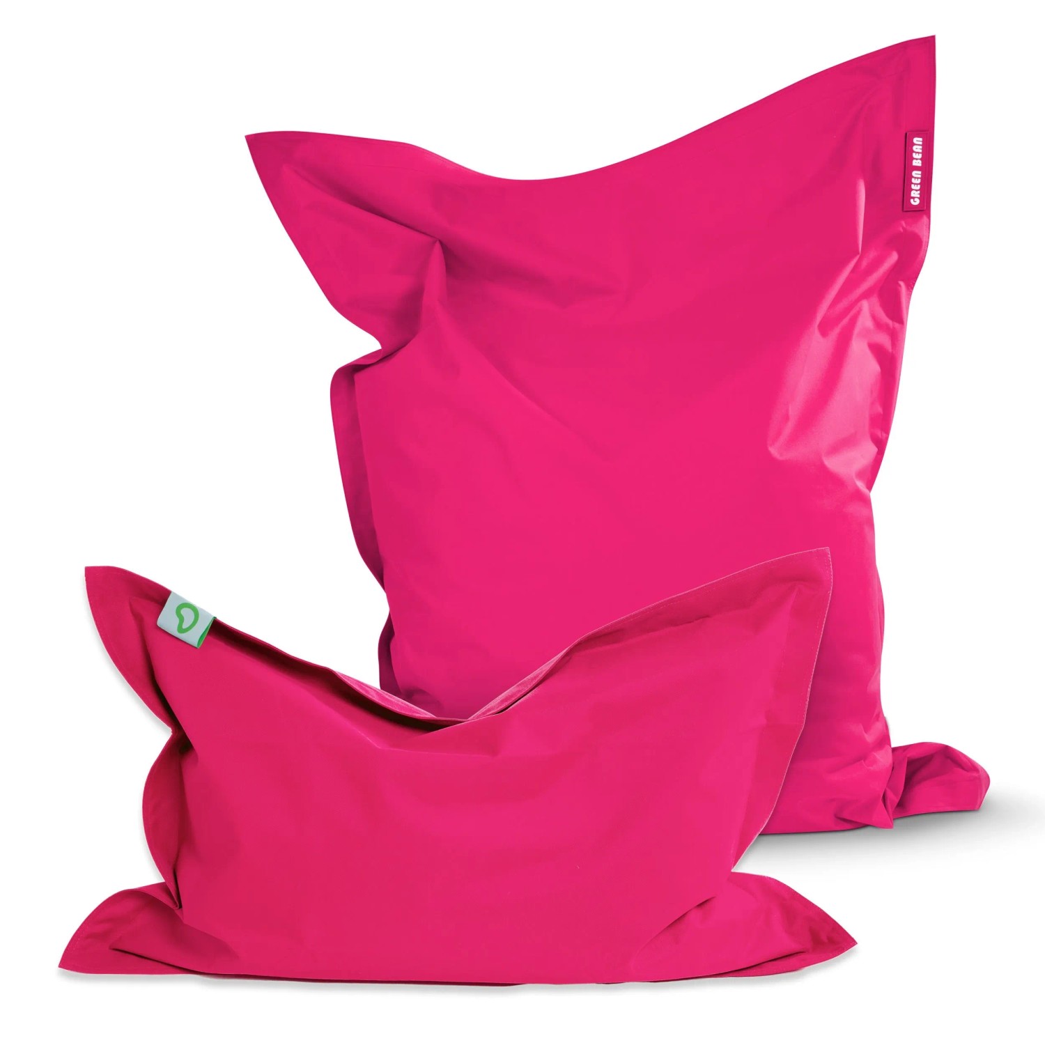 Green Bean Sitzsack-Set 2er Square XXL + BeBi 140 x 180 x 25 cm PVC Pink