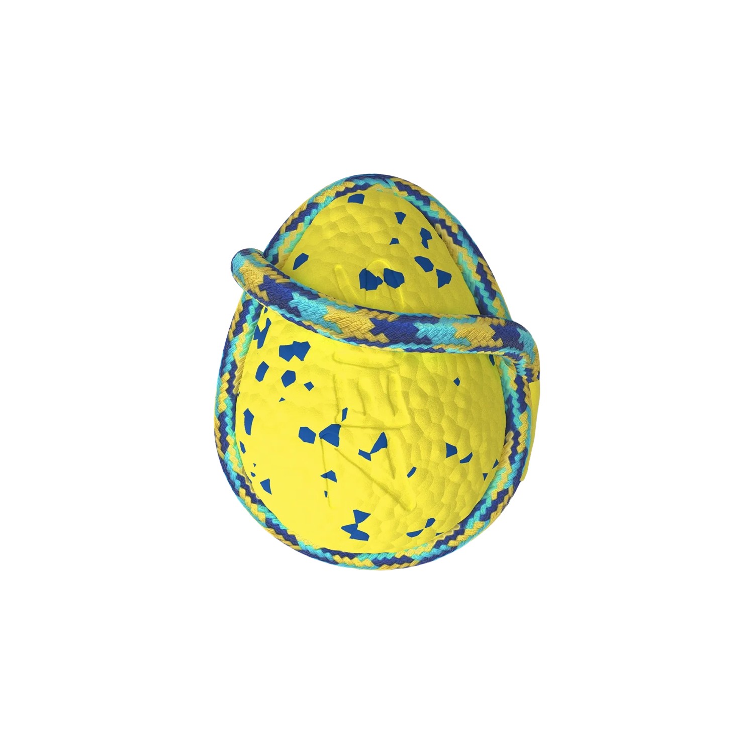 Zeus Hundespielzeug Nitro Schleuderball mit Gewicht 9,2 cm Gelb-Blau