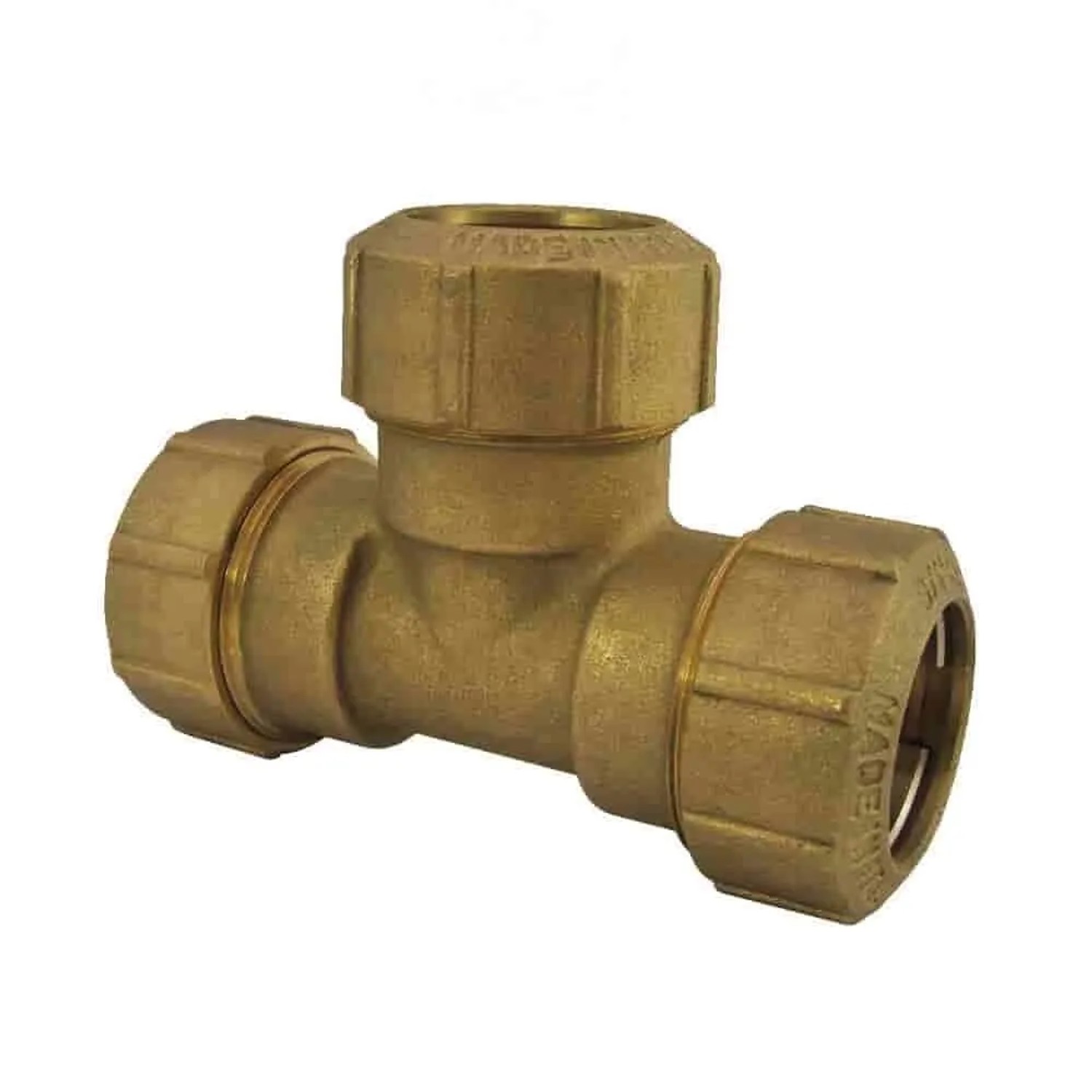 Boni-shop Pe Rohr Verschraubung T-stück Messing 20x20x20  Trinkwasser Gas Geeignet