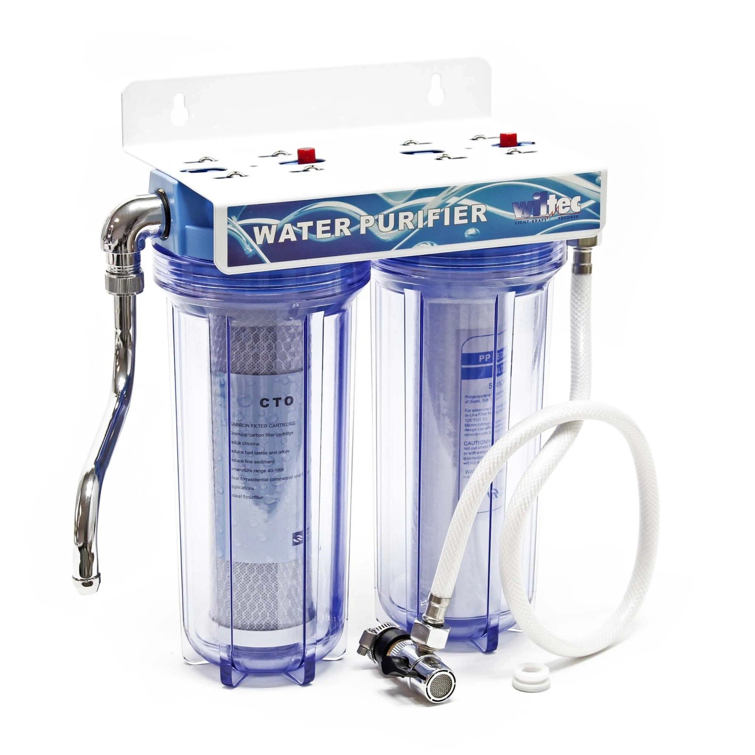 Naturewater Nw-Pr102 Doppelfilter Wasserfilter 2616Mm 3/4 Zoll Sediment Aktivkohle