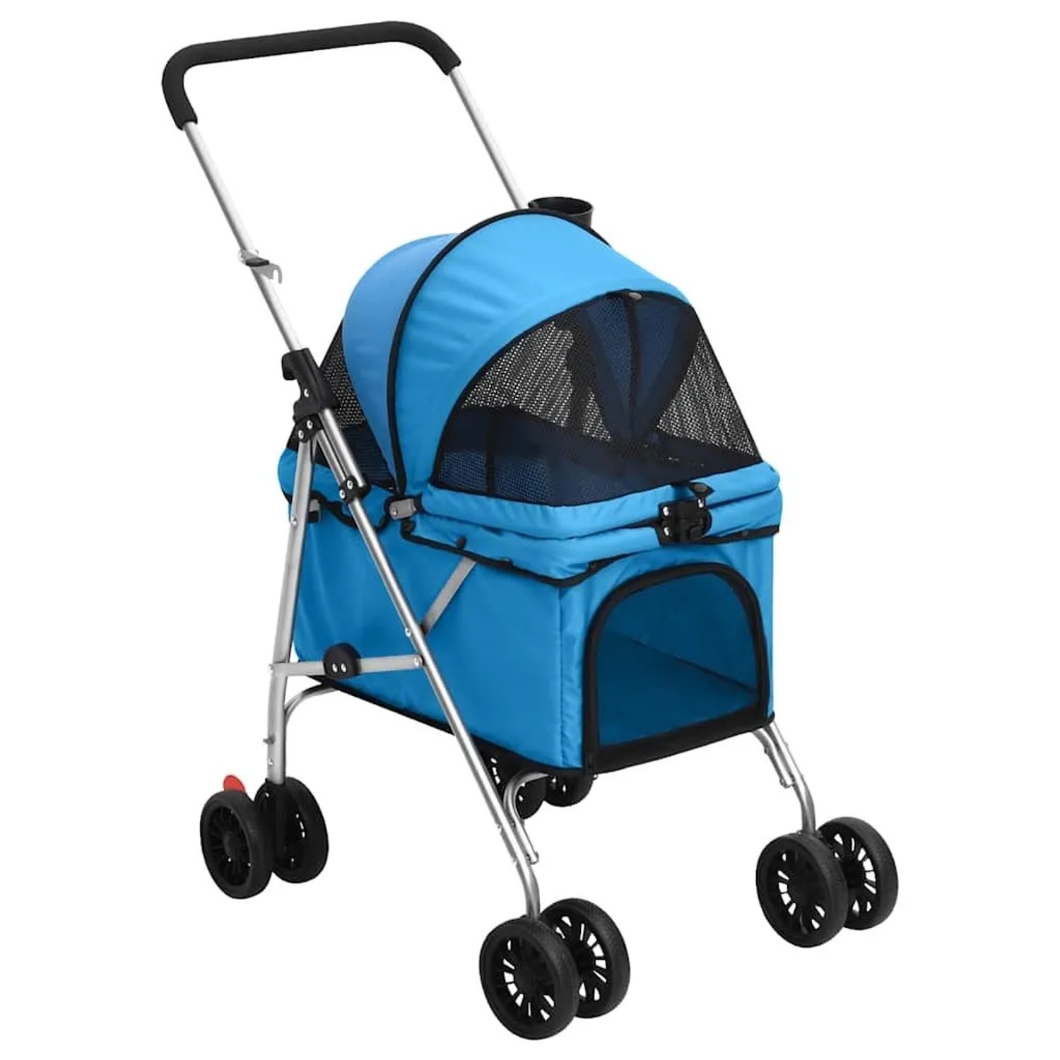 vidaXL Hundewagen Faltbar Blau 76x50x100 cm Oxford-Gewebe 172200