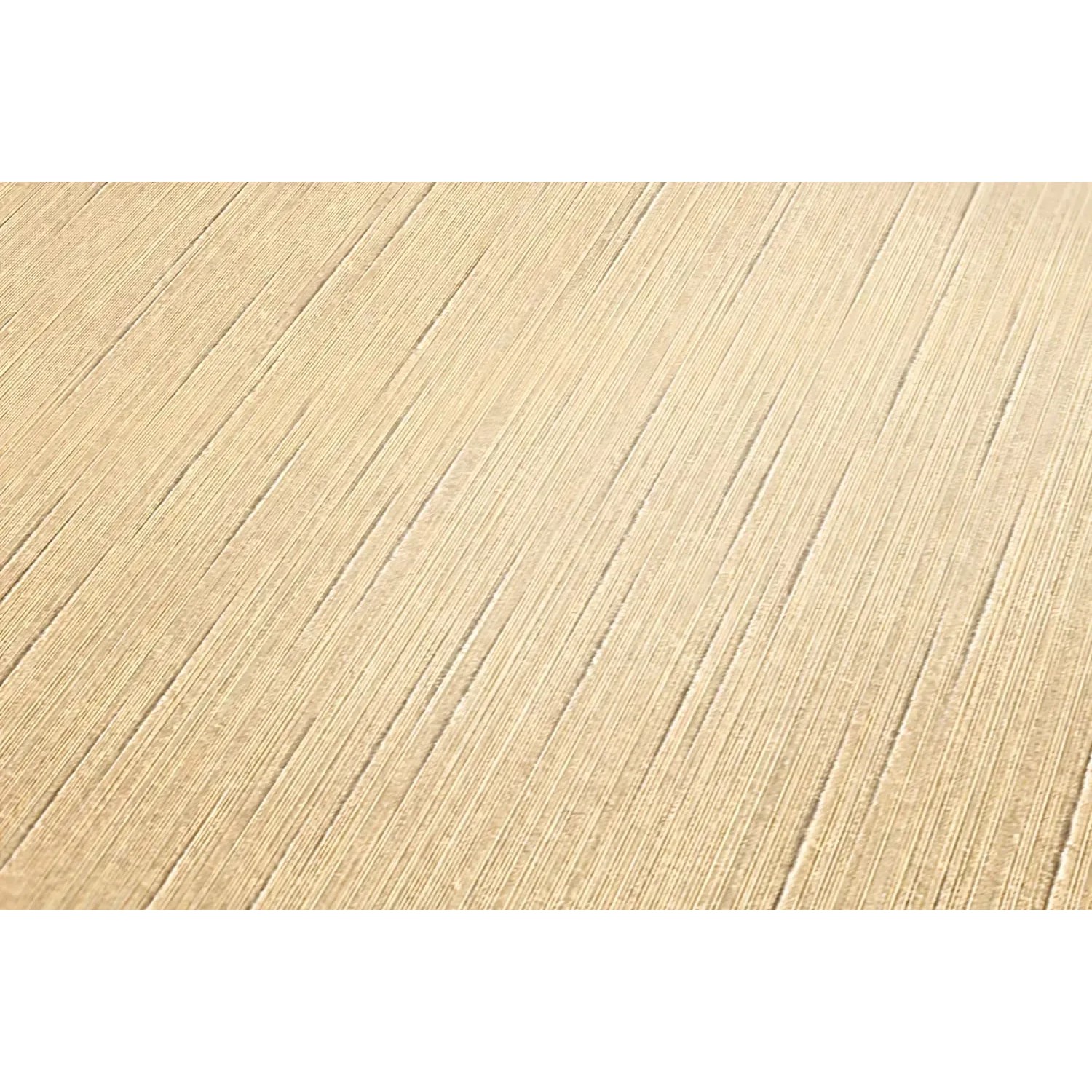 PROFHOME Uni Tapete in Gelb/Elfenbein mit Textil-Struktur, matte Oberfläche.