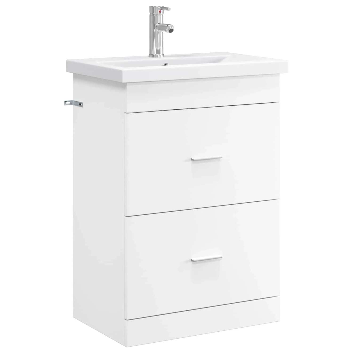 vidaXL Badezimmermöbel-Set Weiß 61 x 40 x 84,5 cm Holzwerkstoff 3404366