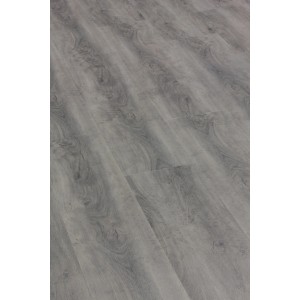 Click-Vinylboden Hirschwald Eiche, graue Holzoptik, feuchtraumgeeignet.