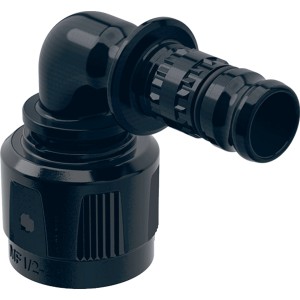 Geberit Mepla Übergangswinkel 90° mit MasterFix, Ø 20 mm x 21,3 mm (1/2 Zoll), für Trinkwasser- und Heizungsinstallation.